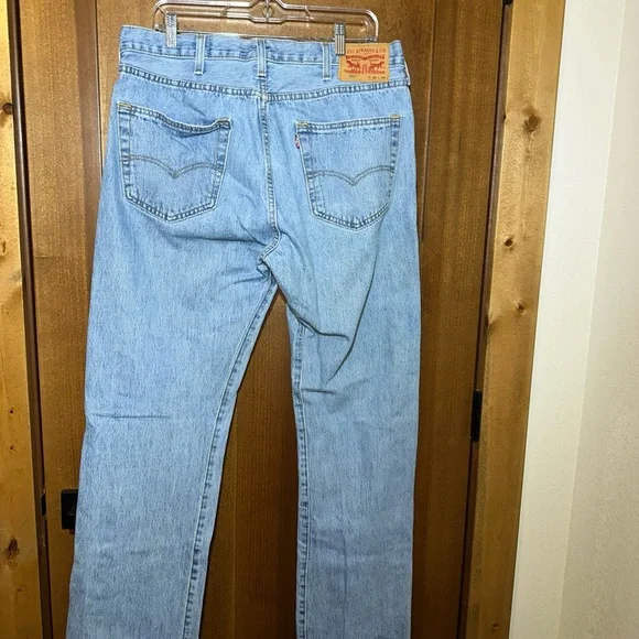 Levi's 501 Jeans Mens 38x34 Button Fly Straight Leg Blue Denim Lot 2 Pair - Picture 2 of 5